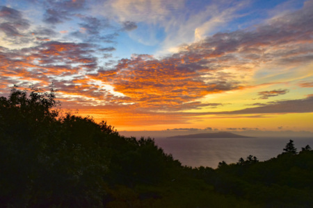 リビング 海を望みます